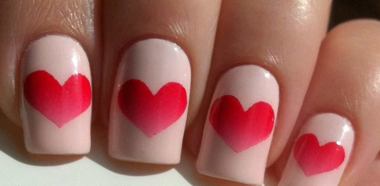 3. Red Heart Nail Art - wide 1