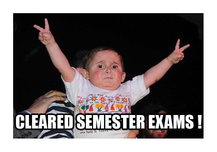 Cleared-semester-Exam