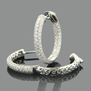 diamond-hoop-earrings