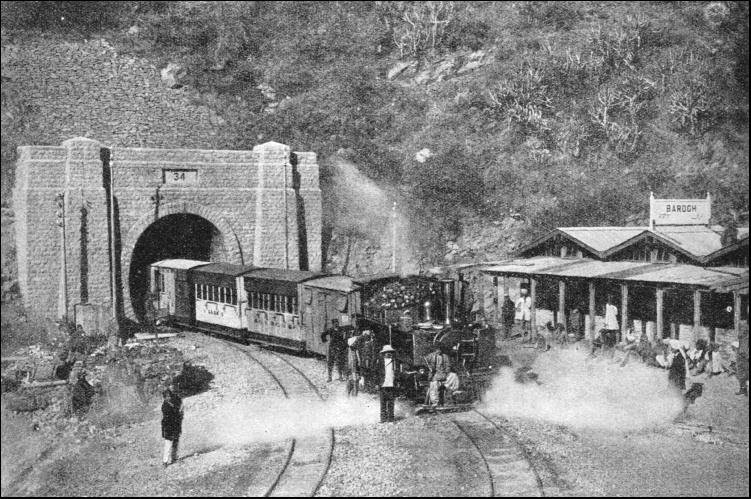Colonial-Photo-Kalka-Shimla-Railway-Barog-tunnel-Near-One-Mile-Length