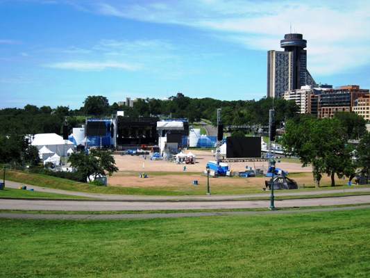 Quebec City Summer Festival's Bell Stage and audience area