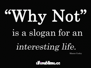 Why-not-is-a-slogan-for-an-