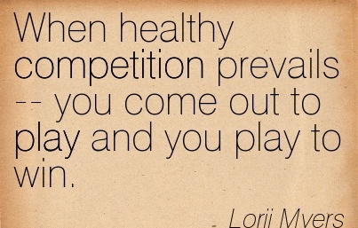 Question Yourself: Is Competition Fatal? Question Yourself: Is Competition Fatal?