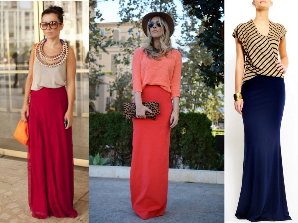 maxi skirt with layer top