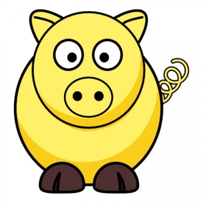 yellow pig