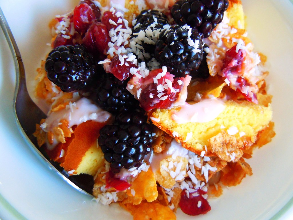 Blackberry-Mango Sundaes