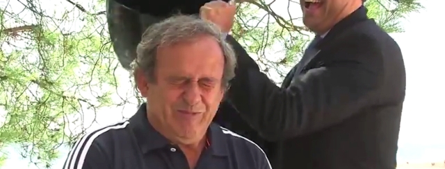 Michel Platini ALS Ice Bucket Challenge