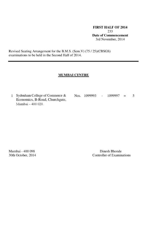 Revised Seating Arrangement for the B.M.S.page001 BMS Bachelor of