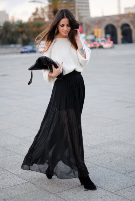 black-maxi-skirt