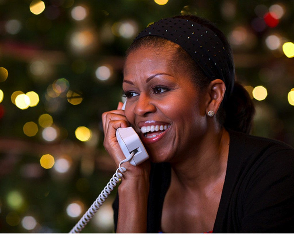 Michelle Obama Talks with Kids for NORAD Tracks Santa Program