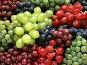 red grapes