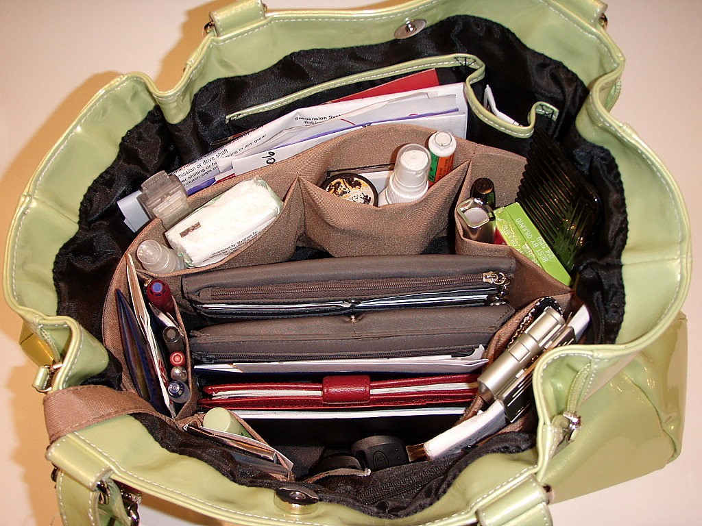 organized handbag