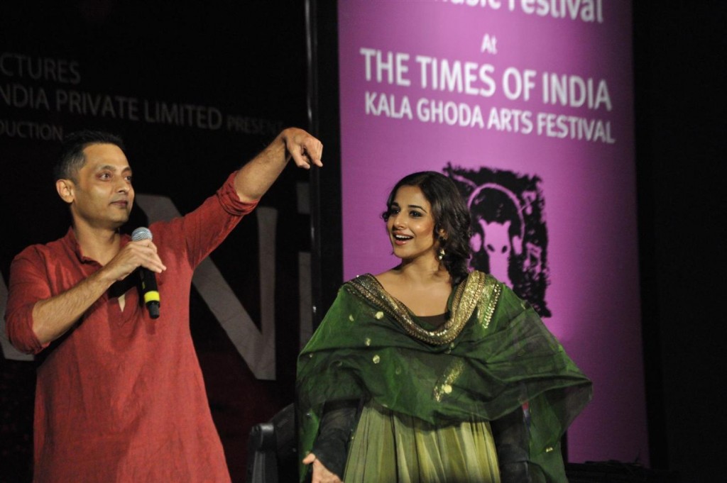 Vidya Balan and Sujoy Gosh promoting their film at Kala Ghoda Arts Festival