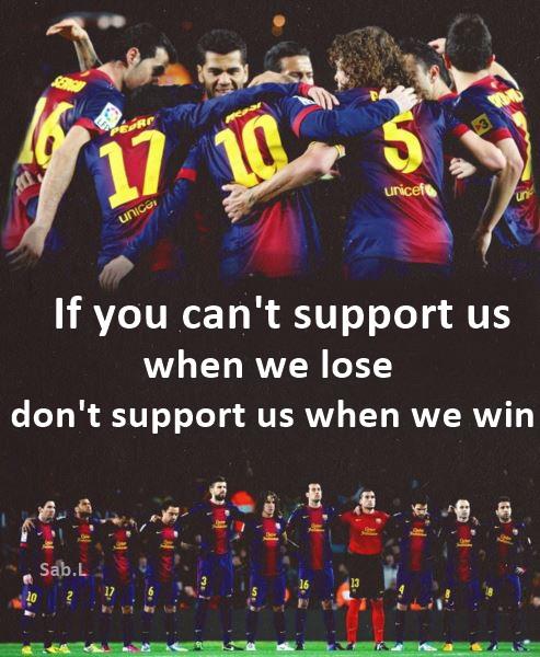 The FC Barcelona Qoute