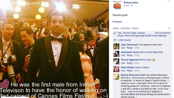 Gautam the first Indian TV actor to appear at Cannes, France