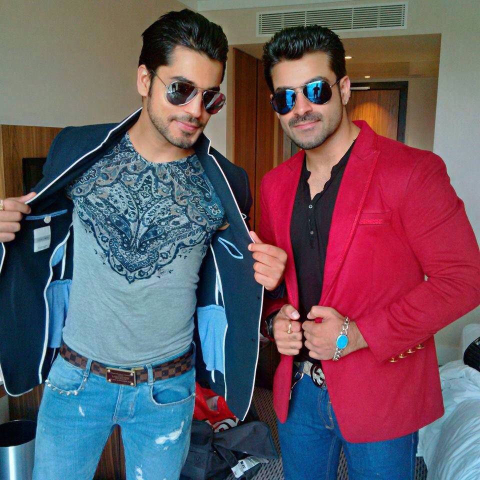 Gautam with his brother.
