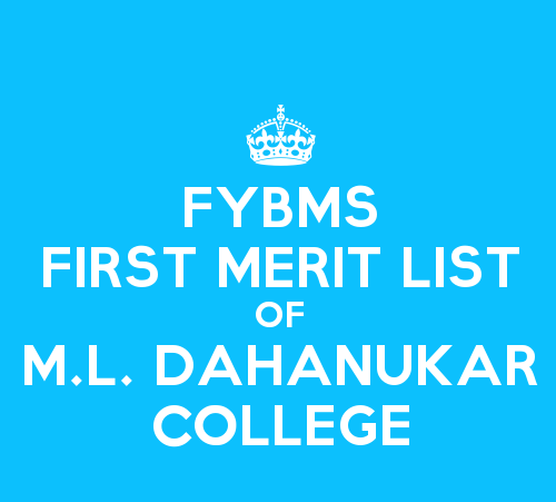 First-Merit-List-Of-M-l-Dahanukar-College