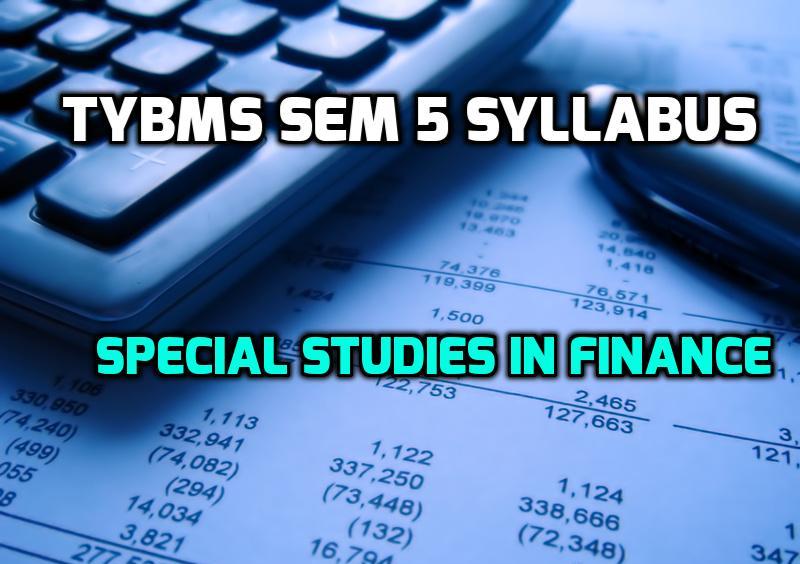 special studies in finance
